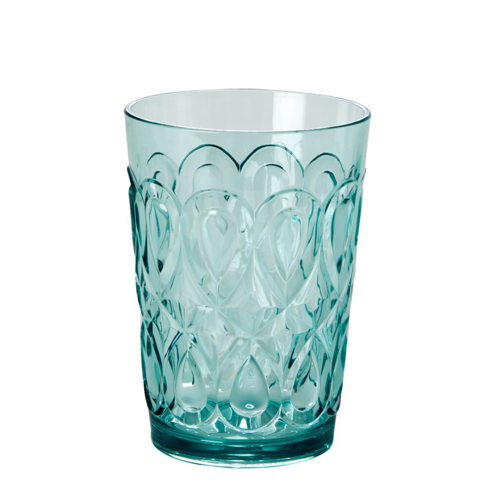 rice wasserglas acryl türkis