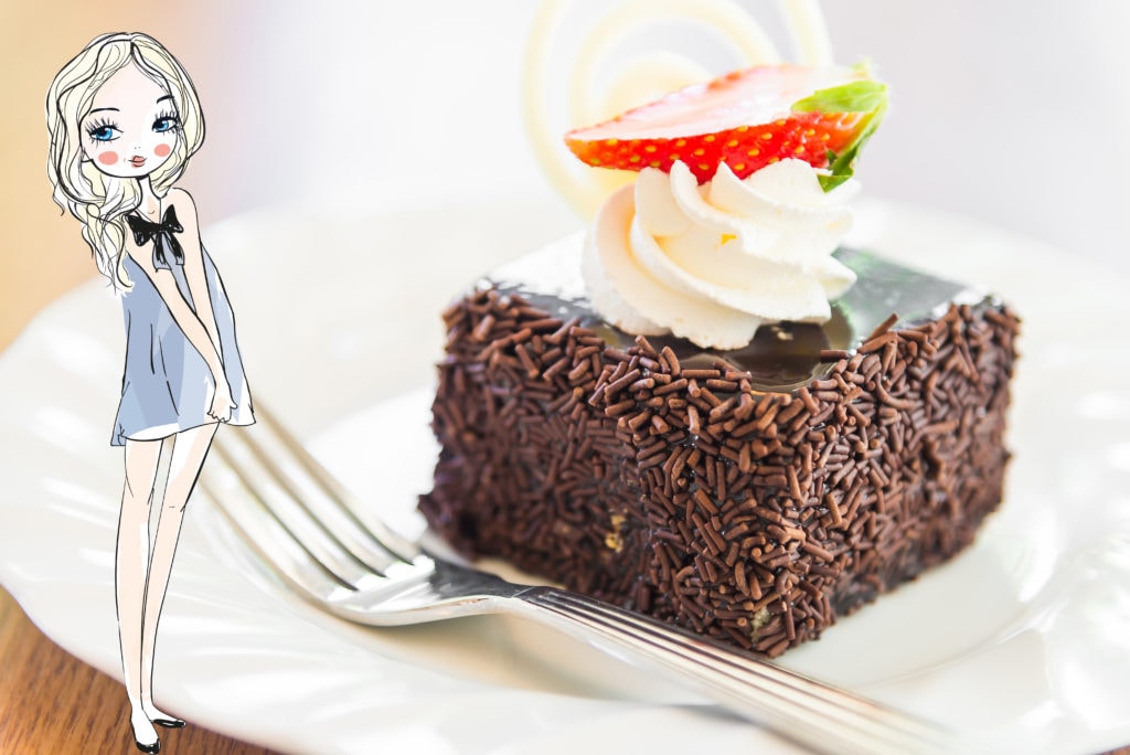 Dessert chocolate cake