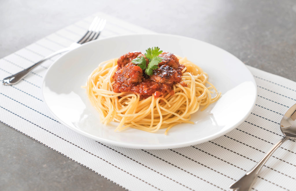 spaghetti and meatballs