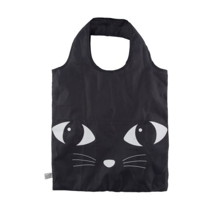 sass & belle faltbare tasche - schwarze katze