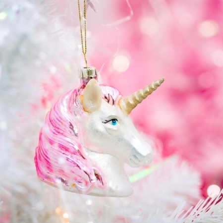 sass & belle christbaumanhänger einhorn