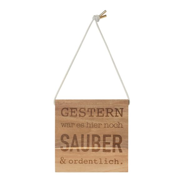 holzschild "gestern wars hier ..."