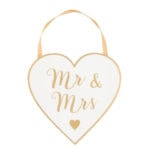 sass & belle herz aus holz "mr & mrs"