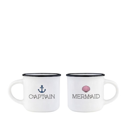 espressotassen duo "captain & mermaid"