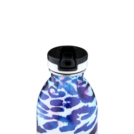 24bottles urban bottle sportflasche - blue leopard