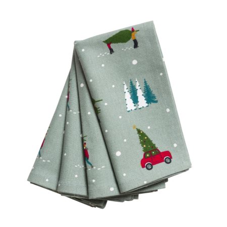 sophie allport stoffservietten "home for christmas", 4er set