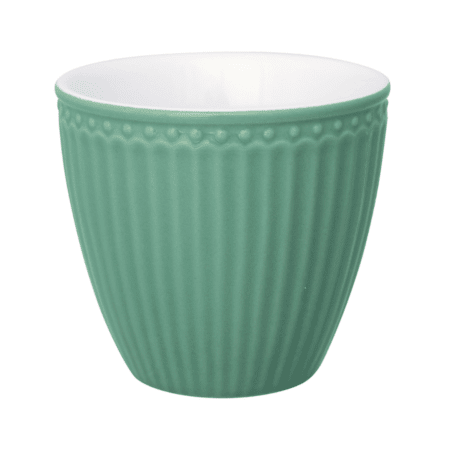 greengate tasse latte cup 'alice' dusty green