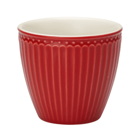 greengate tasse latte cup 'alice' red