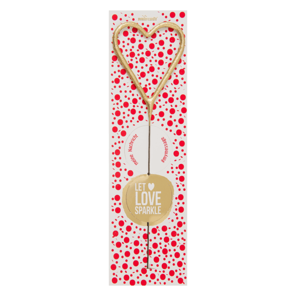 wondercandle wunderkerze 'let love sparkle'