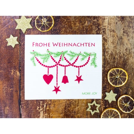 schwammtuch 'frohe weihnachten'