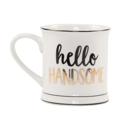 sass & belle tasse 'hello handsome'