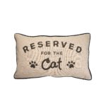 sass & belle polster "reserved for the cat"