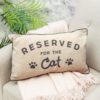 sass & belle polster "reserved for the cat"