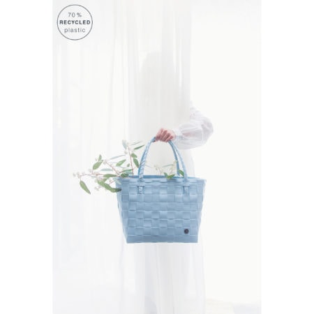 handed by flechtkorb paris shopper pastel blue