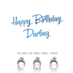 gesichtsmaske - happy birthday darling