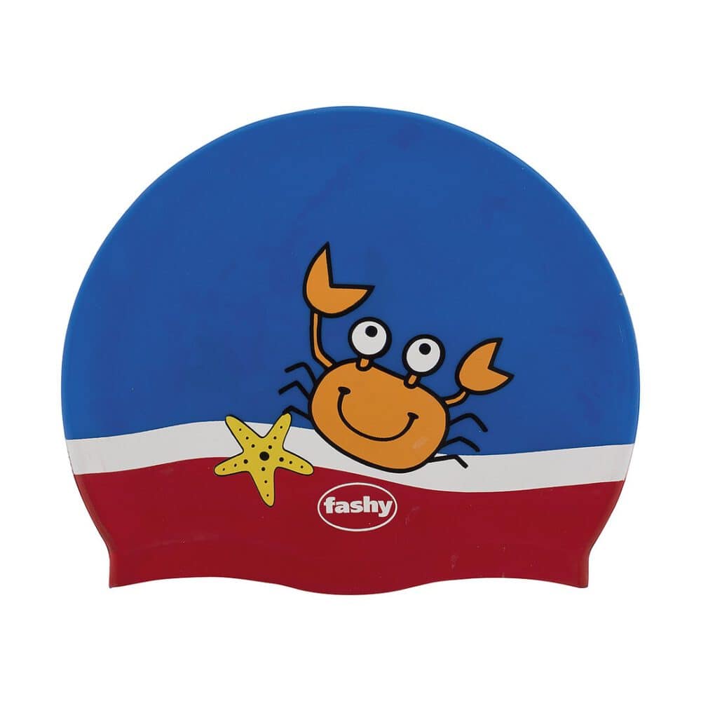 kinderbadehaube, verschiedene prints - krabbe
