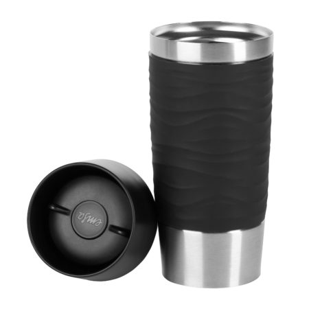 emsa travel mug wave, schwarz