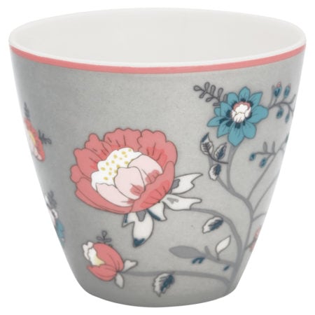 greengate tasse latte cup 'sienna' grey