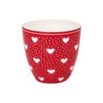 greengate mini latte cup 'penny' red