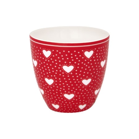 greengate mini latte cup 'penny' red