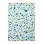 rice geschirrtuch blue floral print