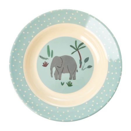 rice kinderteller jungle animals, blau