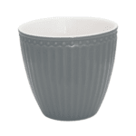 greengate tasse latte cup 'alice' stone grey