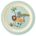 rice kinderteller jungle print, blau