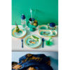 rice kinderteller jungle print, blau