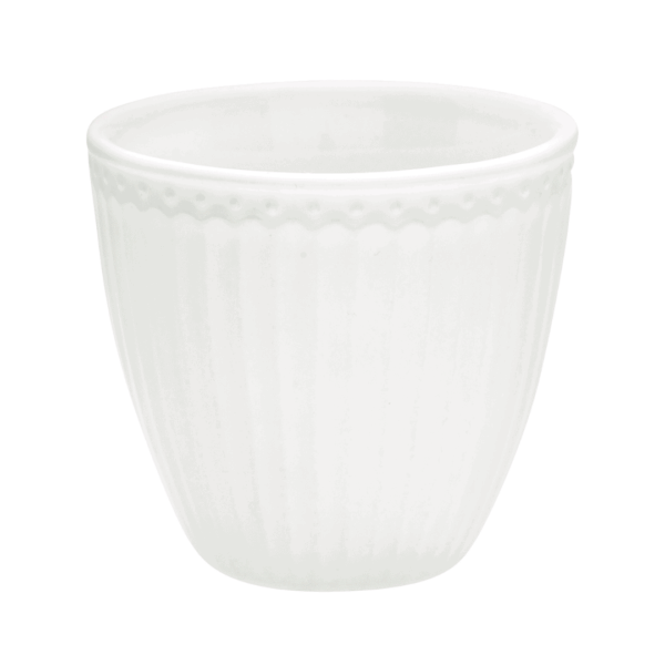 greengate tasse latte cup white