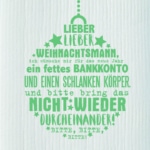 schwammtuch 'lieber weihnachtsmann'