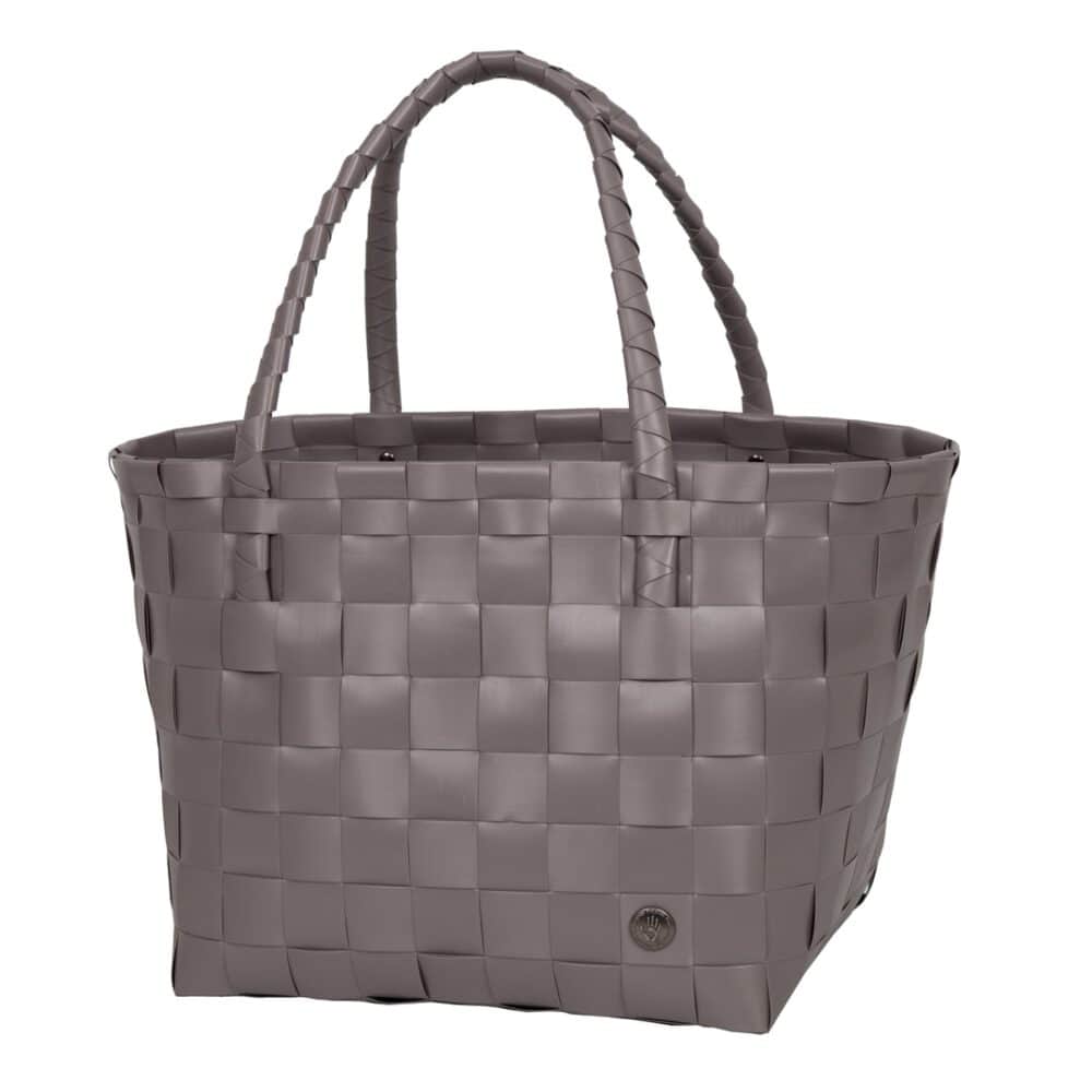 handed by flechtkorb paris shopper stone brown