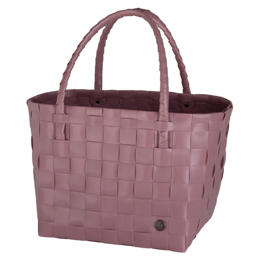 handed by flechtkorb paris shopper rustic pink