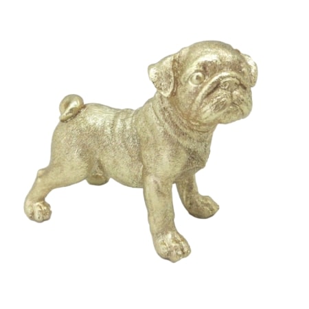 hund stehend klein, gold