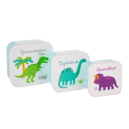 sass & belle 3er set lunchboxen 'roarsome dinosaurs'