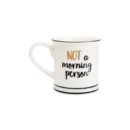 sass & belle espresso cup "not a morning person"