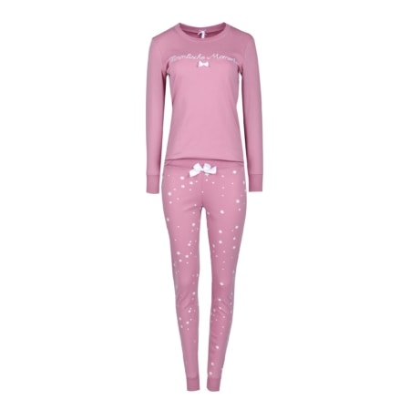 louis & louisa damen-pyjama 'himmlische momente', rosa