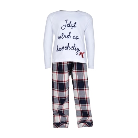 louis & louisa oversize kinder-pyjama 'jetzt wird es kuschelig'