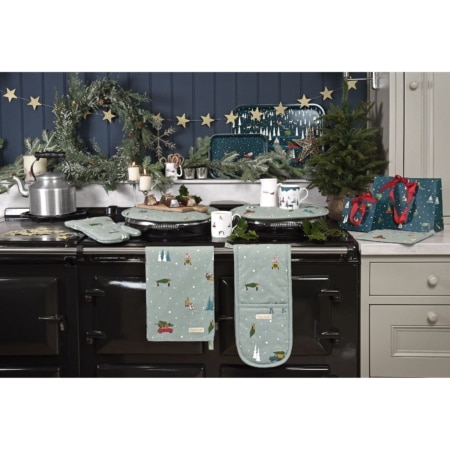 sophie allport geschirrtuch 'home for christmas' mit klettverschluss