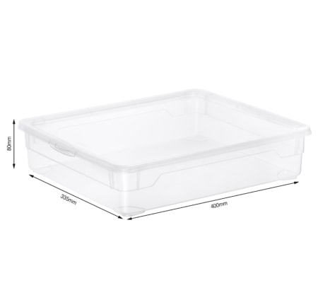 rotho clear box shirts, 9l