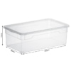 rotho clear box shoes, 5l
