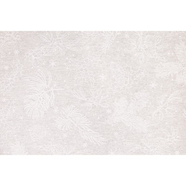 tischtuch weiße tannenzweige