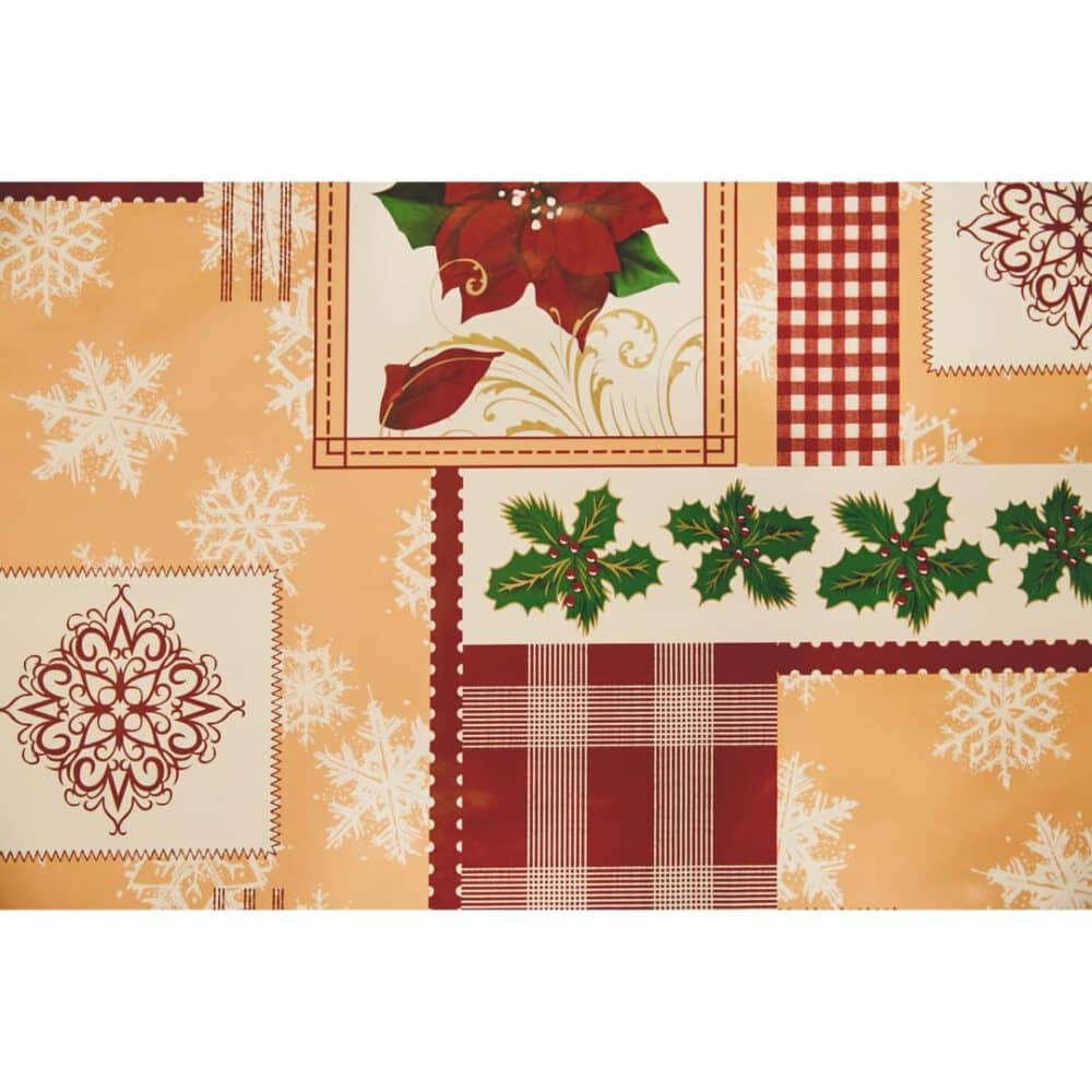 tischtuch mistel & weihnachtsstern