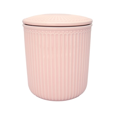 greengate storage jar m, pale pink