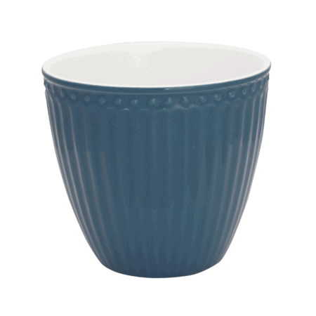 greengate tasse 'alice' latte cup ocean blue