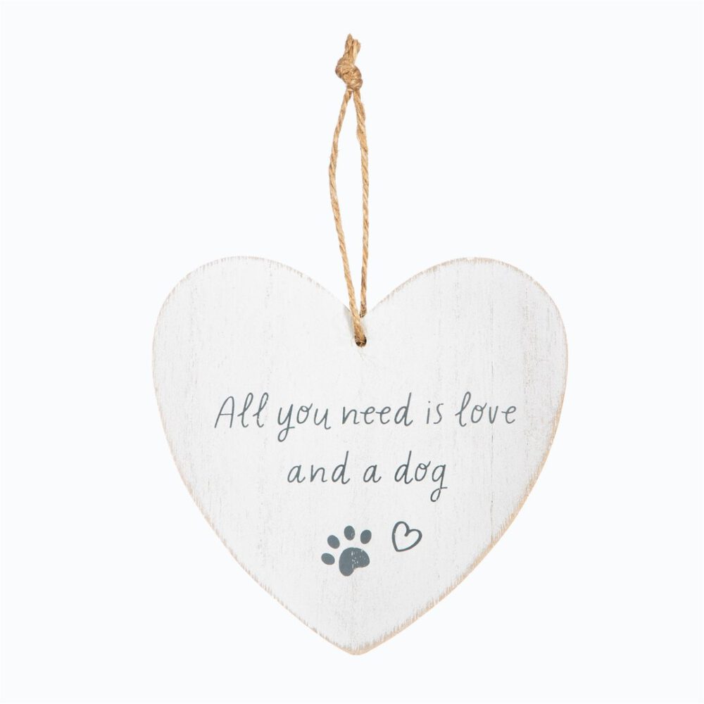 sass & belle herz aus holz, verschiedene motive - all you need is a dog