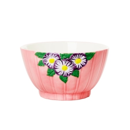 rice keramikschüssel blumenprint, rosa