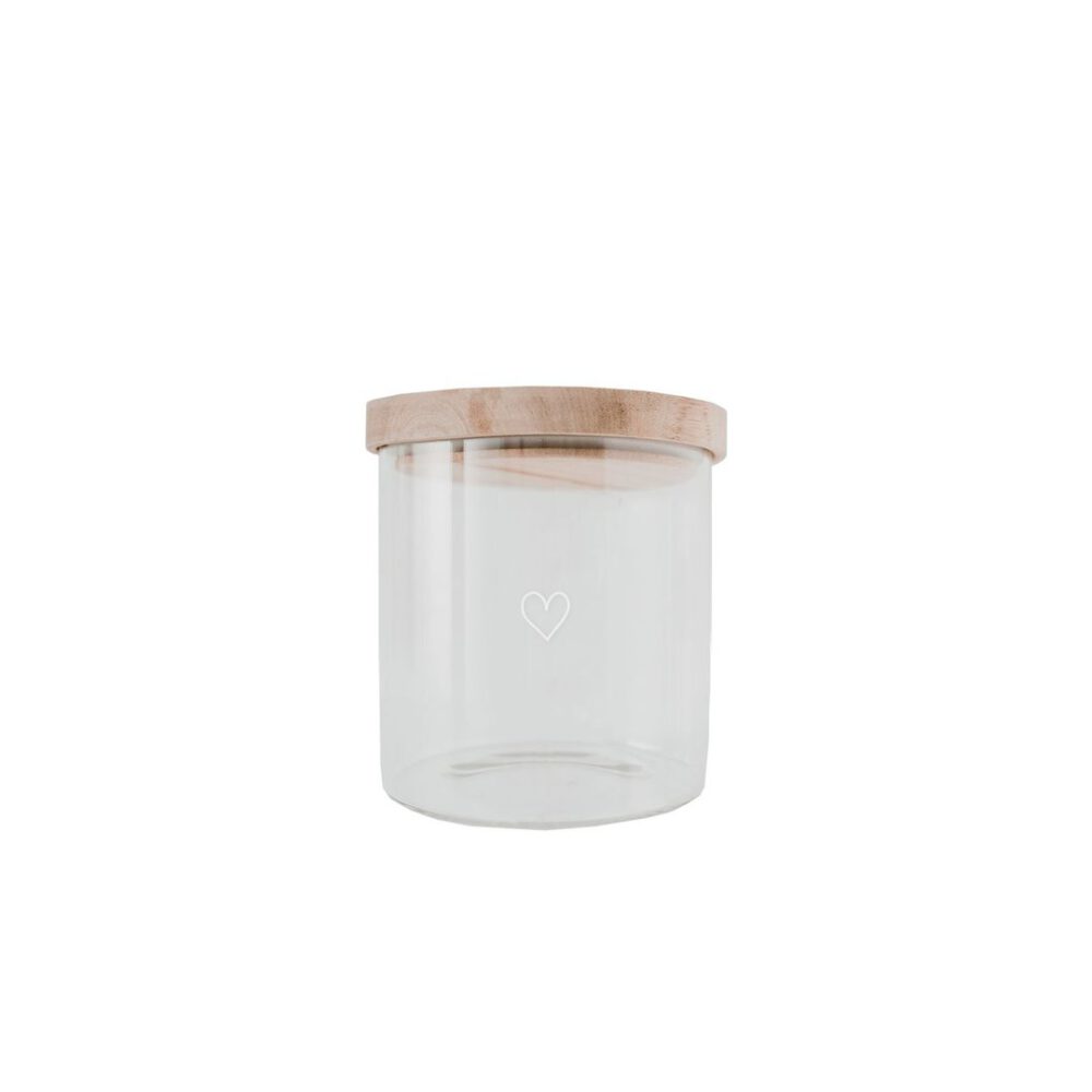 eulenschnitt vorratsglas "herz" weiß
