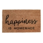 eulenschnitt fußmatte "happiness is homemade"