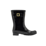 tom joule gummistiefel "glossy kelly", schwarz